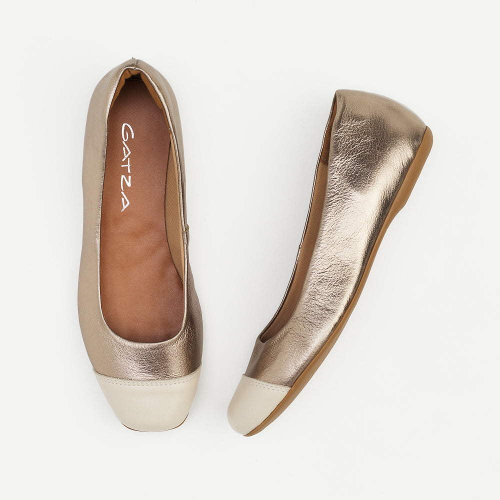 Two Tone Ballet Flats