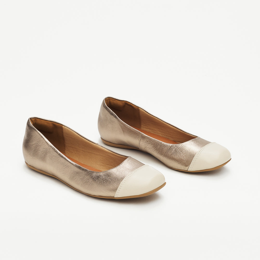 Two Tone Ballet Flats