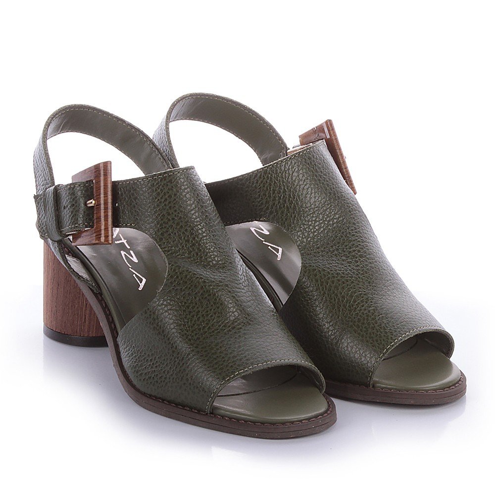 Wooden Buckle Sandals