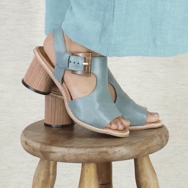 Wooden Buckle Sandals