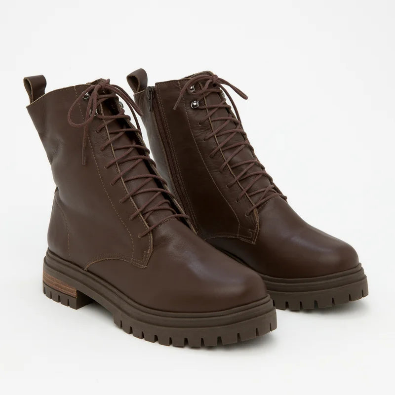 Catarina Combat Boot - Coffee