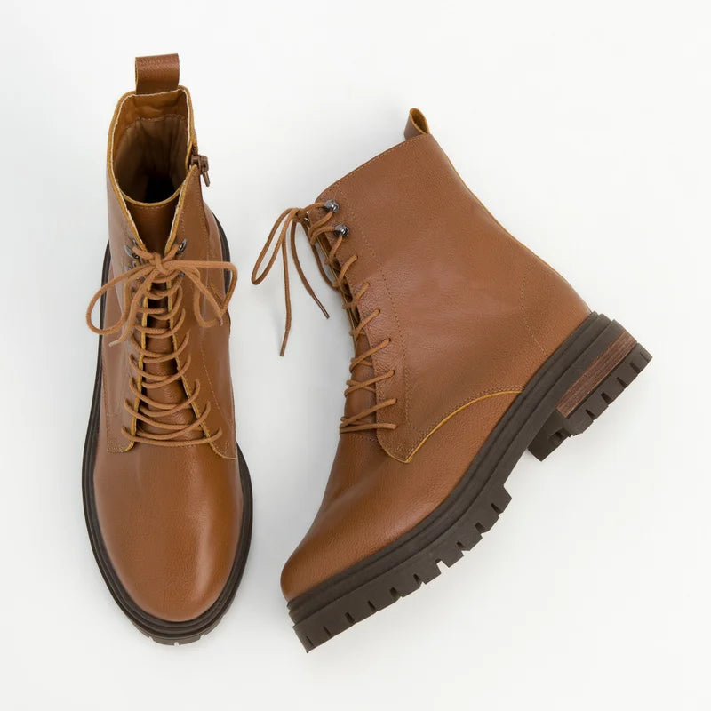 Catarina Combat Boot - Caramel