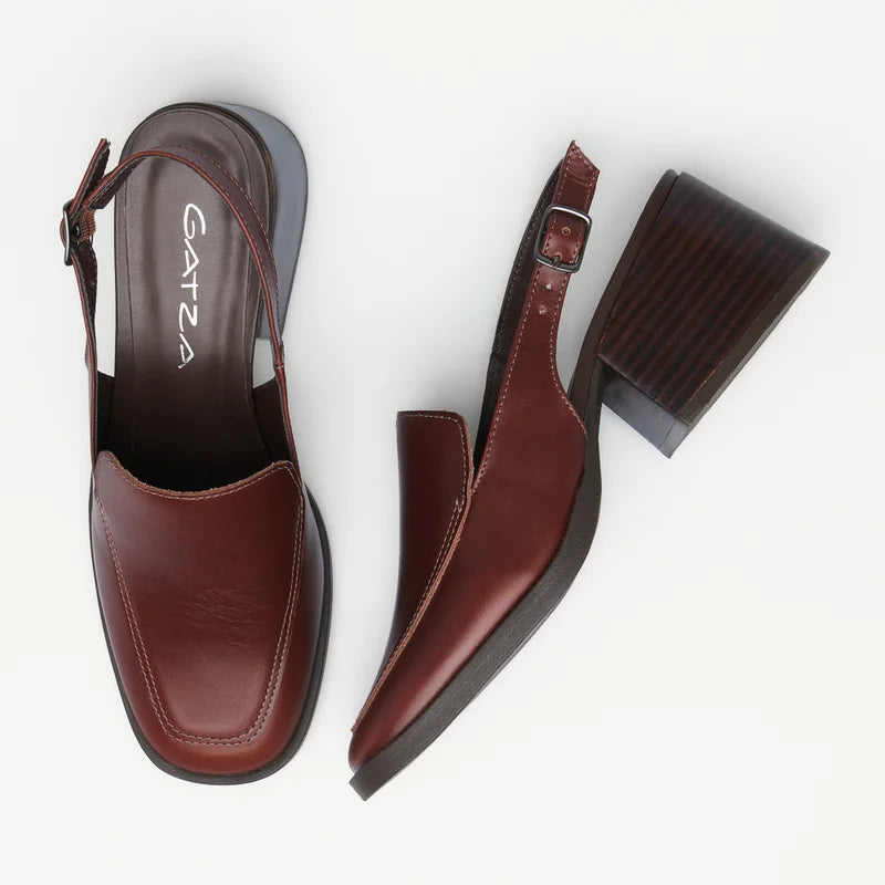 Luana Leather Loafer - Burgundy