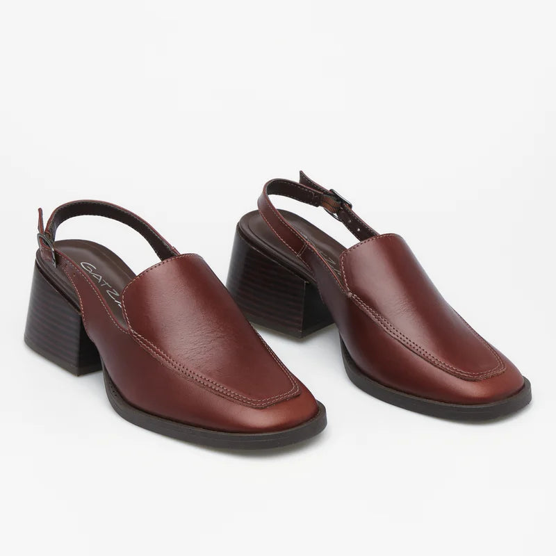 Luana Leather Loafer - Burgundy
