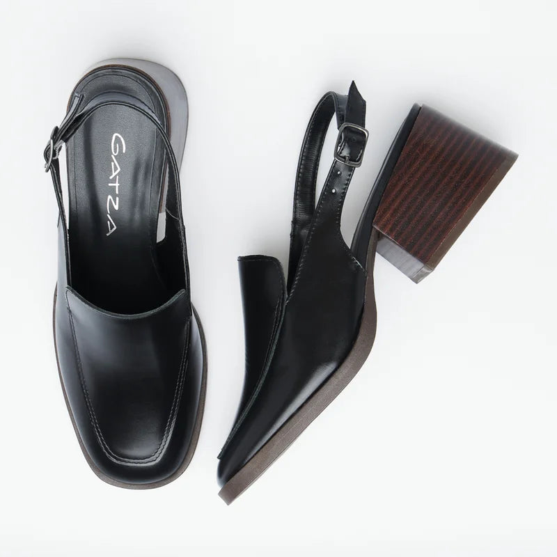 Luana Leather Loafer - Black