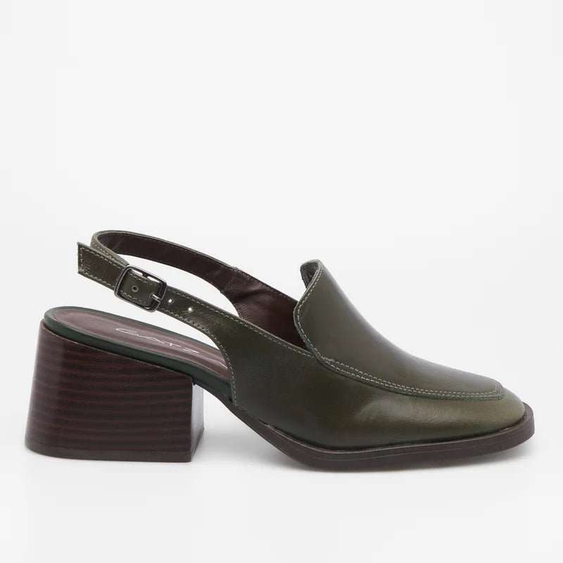 Luana Leather Loafer - Green