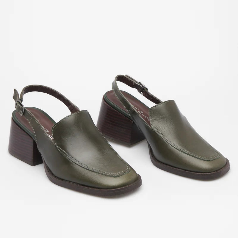 Luana Leather Loafer - Green