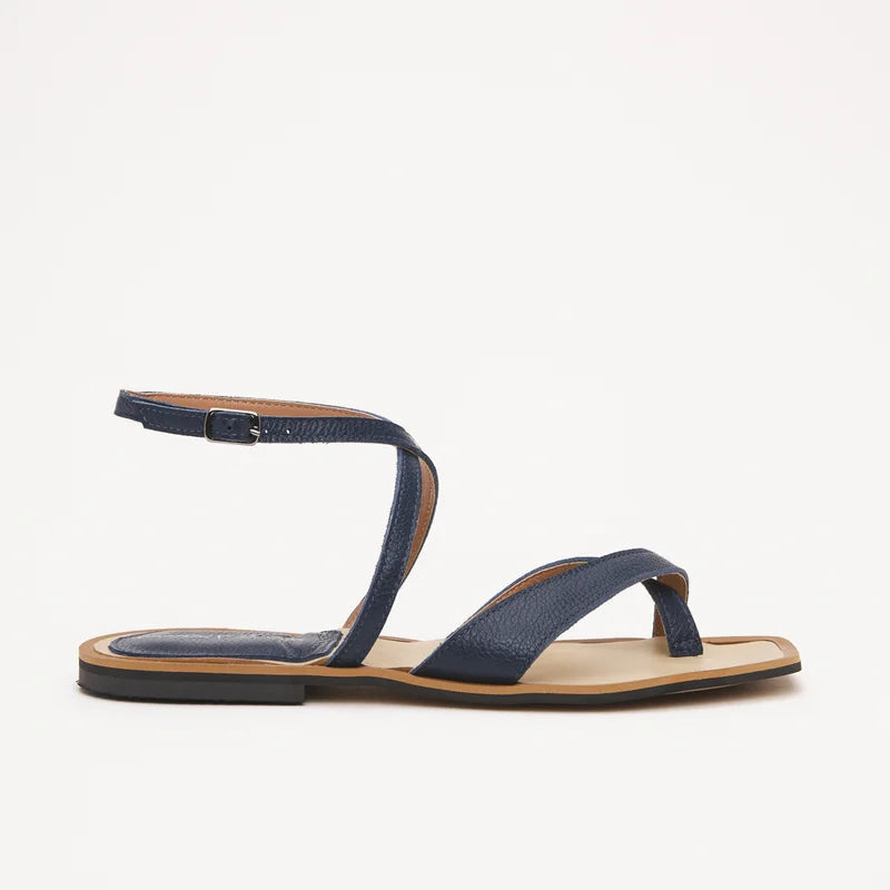 Elisa Flat Sandal - Blue