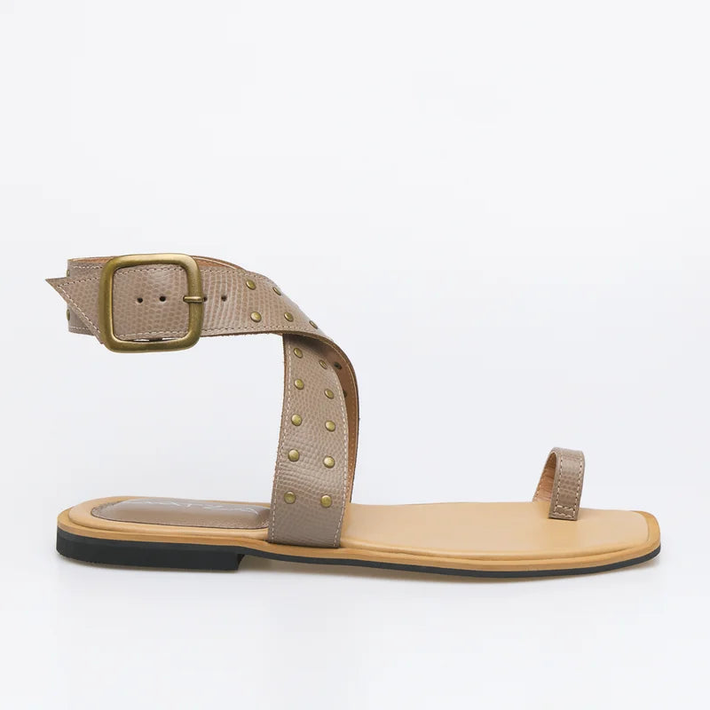 Lívia Flat Sandal - Green