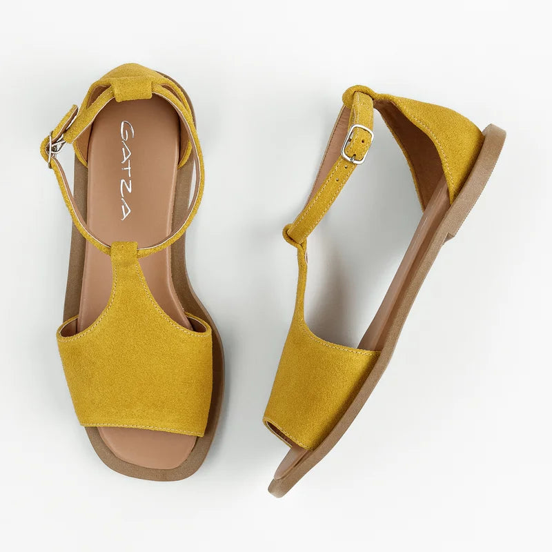 Selena Flat Sandal - Yellow