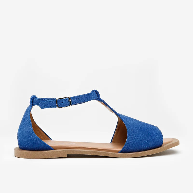 Selena Flat Sandal - Black