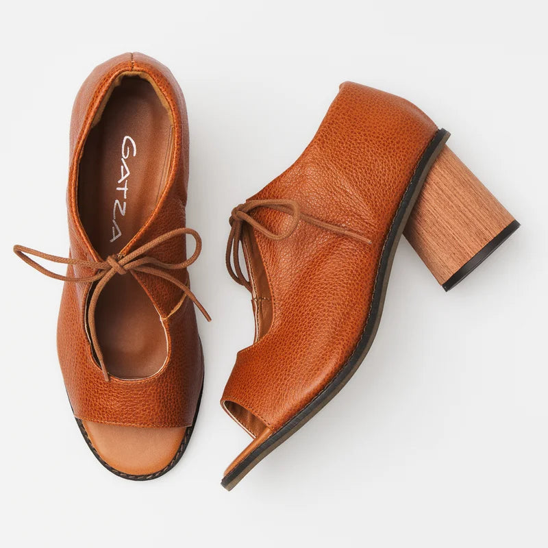 Amarril Leather Sandal - Caramel