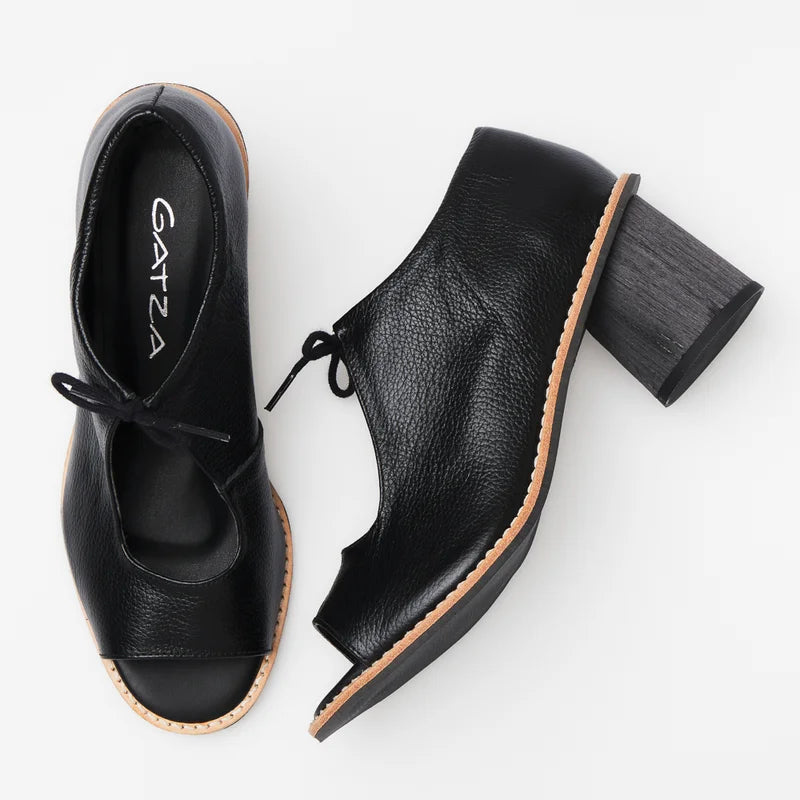 Amarril Leather Sandal - Black