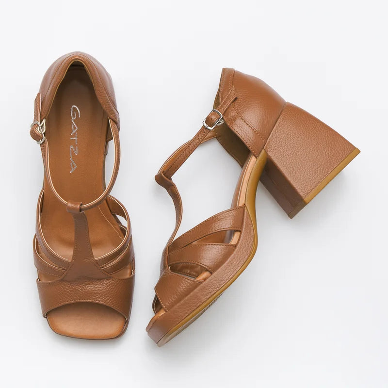 Athena Sandal - Caramel