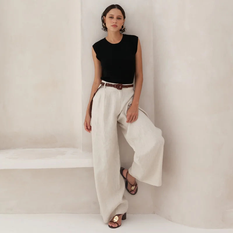 Azzora Leather Sandal - Coffee