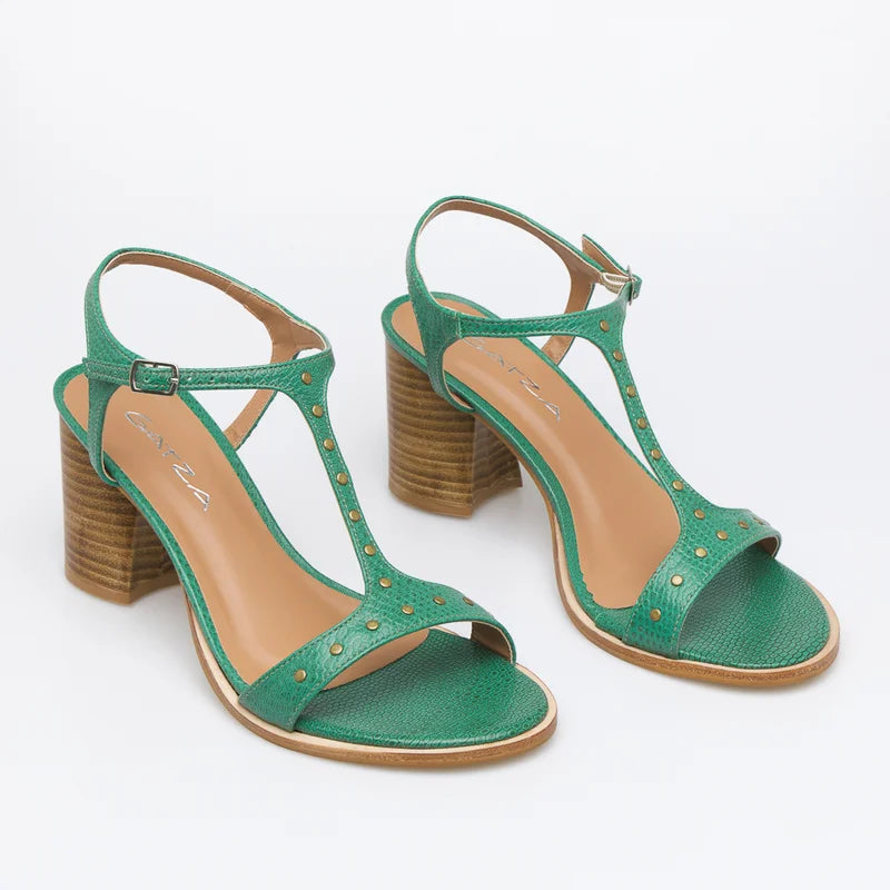Lilly Studded Sandal - Green