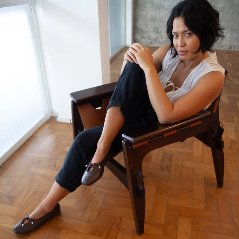Amarril Leather Flat - Coffee