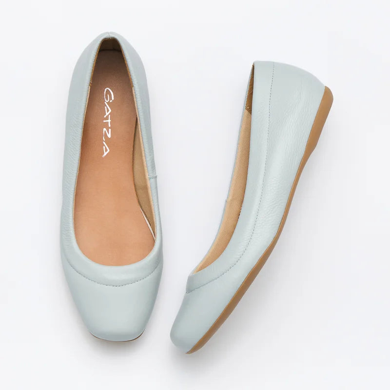 Relevo Leather Flat - Blue