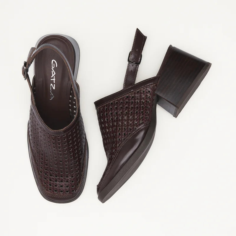 Allora Leather Shoe - Coffee