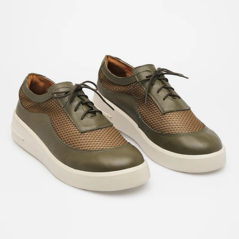 Eloah Leather Sneakers - Green