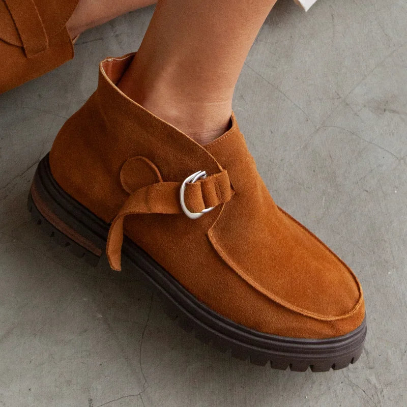 Layla Ankle Boots - Caramel