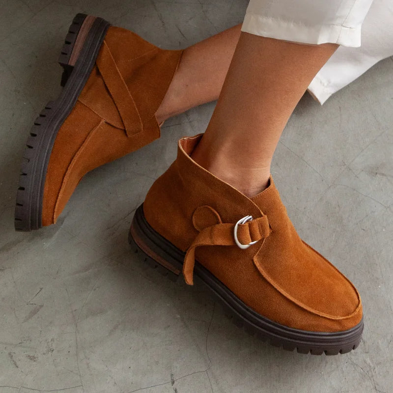 Layla Ankle Boots - Caramel