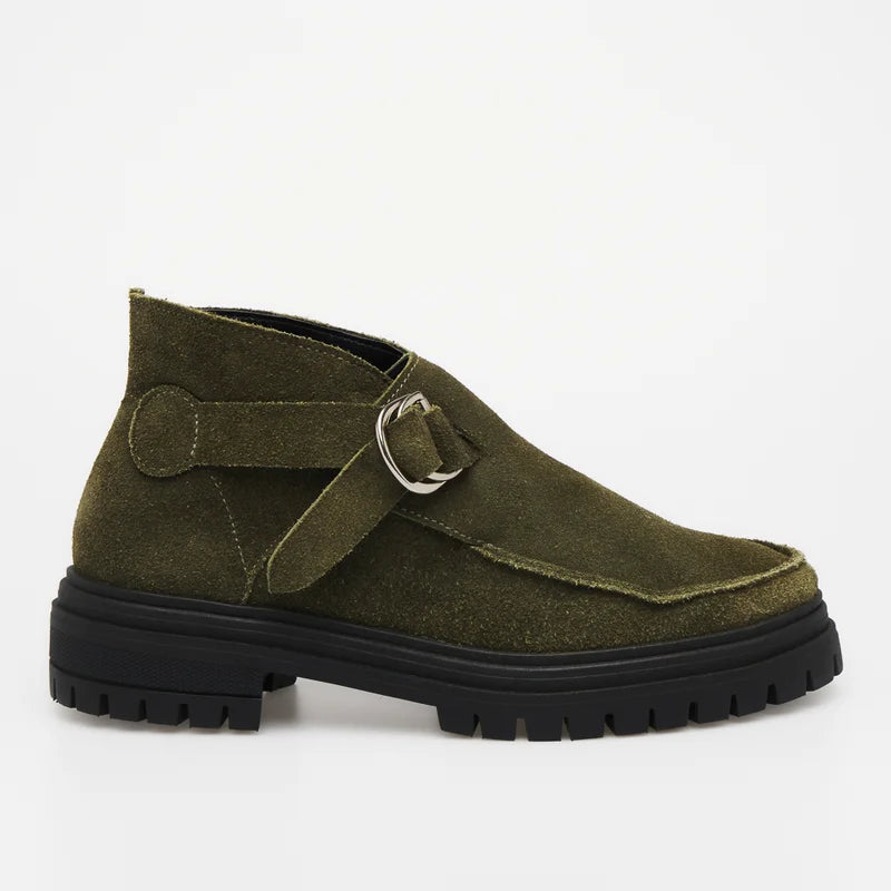 Layla  Ankle Boots - Green