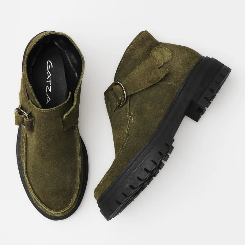 Layla  Ankle Boots - Green