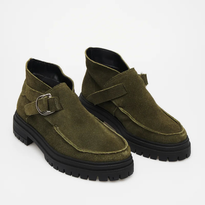 Layla  Ankle Boots - Green