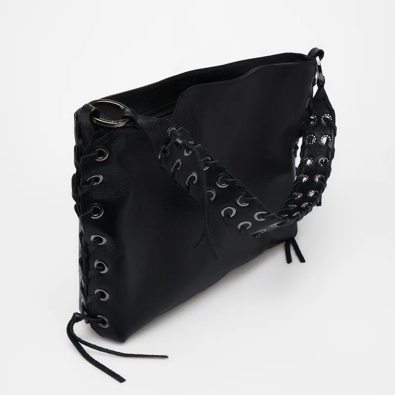 Amarril Leather Bag - Black