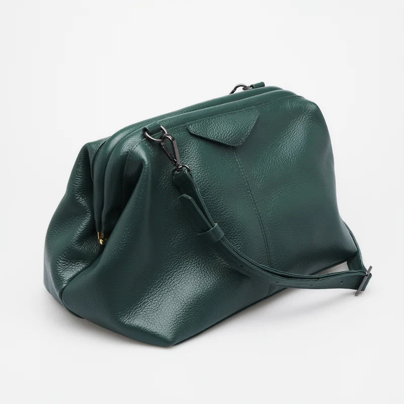 Cora Leather Bag - Green