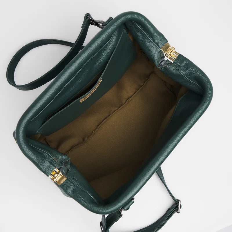 Cora Leather Bag - Green