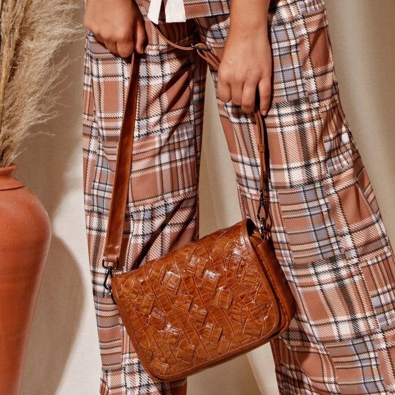 Interlaced Bag -  Caramel