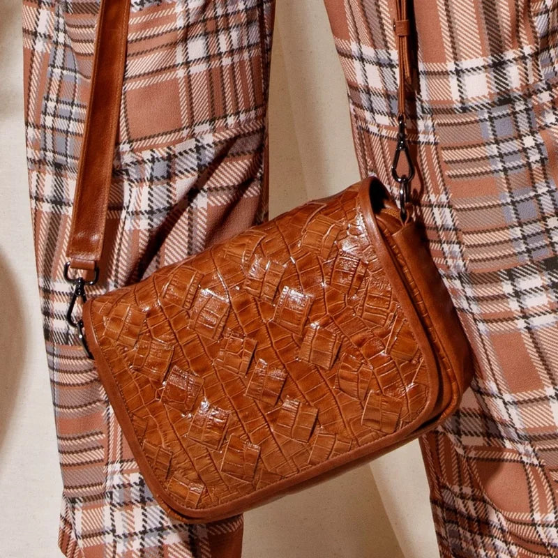 Interlaced Bag -  Caramel