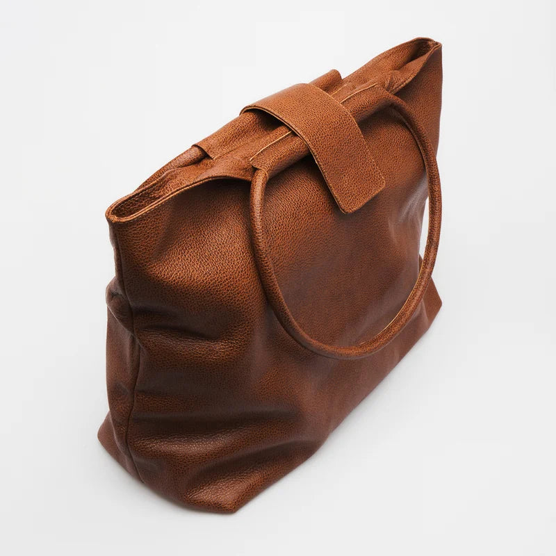 Kaia Leather Bag - Caramel