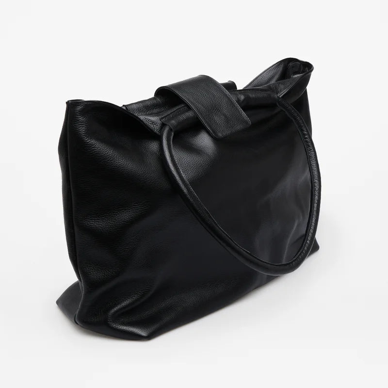 Kaia Leather Bag - Black