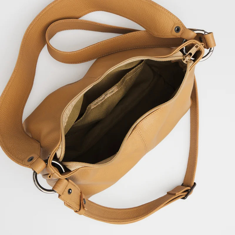Maya Leather Bag -  Beige
