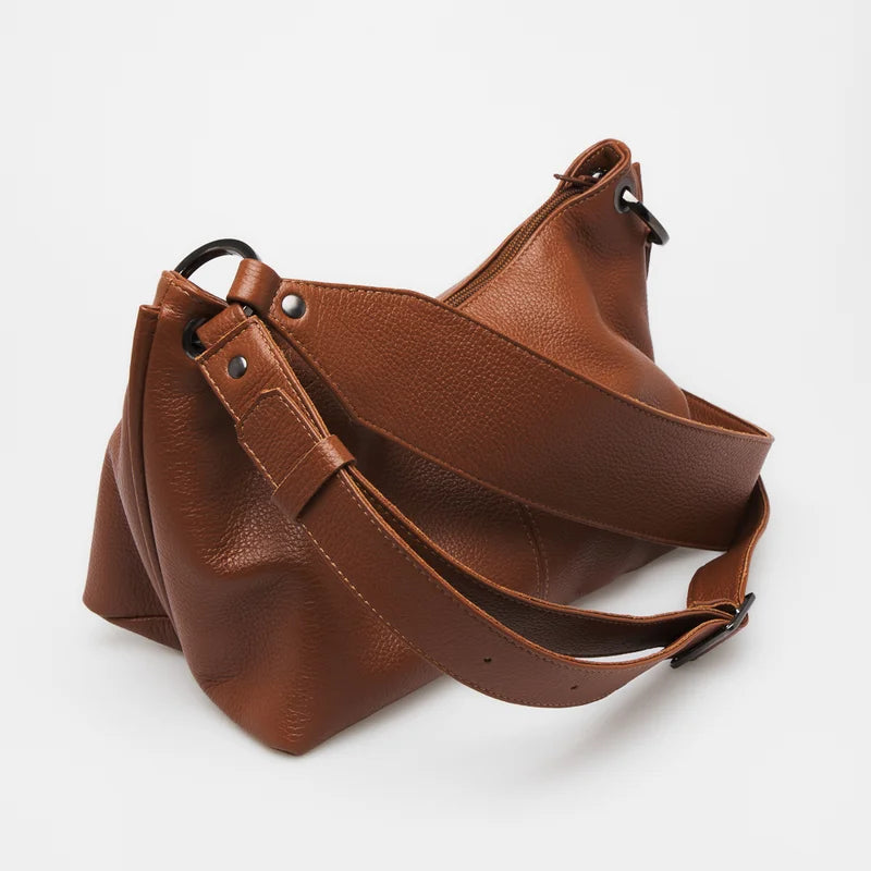 Maya Leather Bag - Caramel