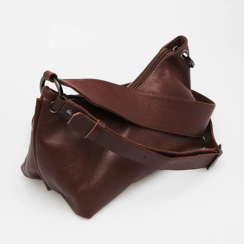 Maya Leather Bag - Brown
