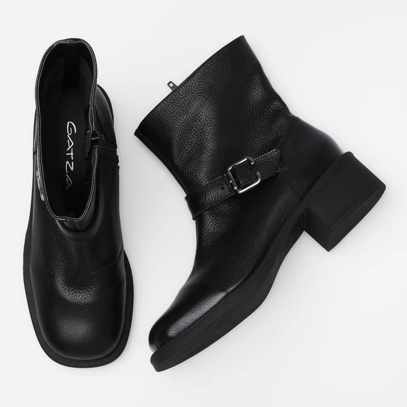 Eldra Leather Boot - Black
