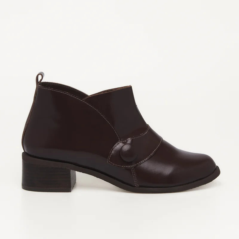 Martina Leather Boot - Coffee