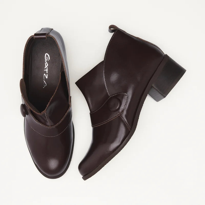 Martina Leather Boot - Coffee