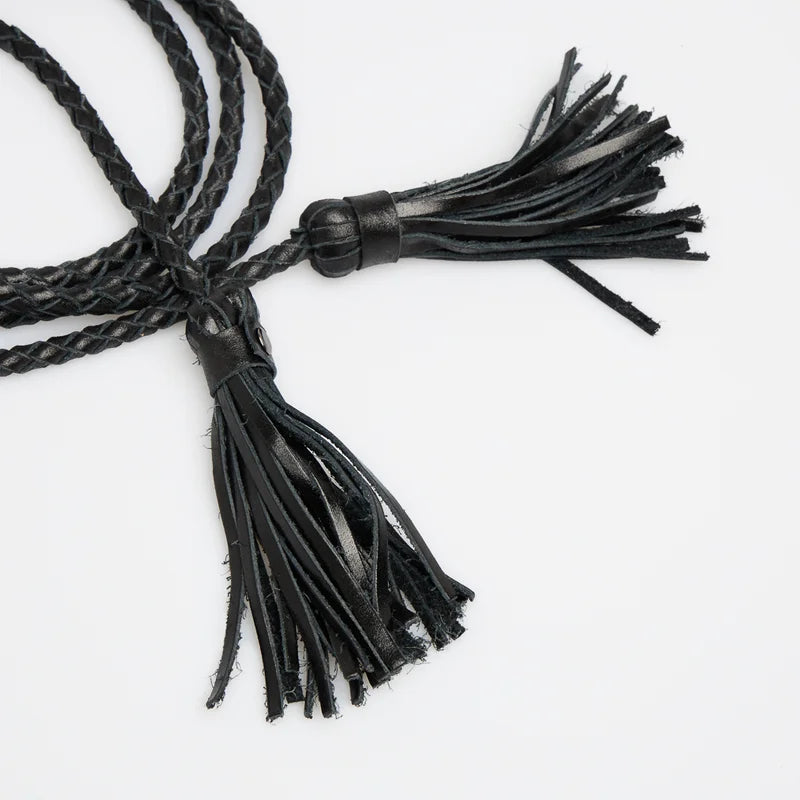 Black Leather Barbicacho Belt