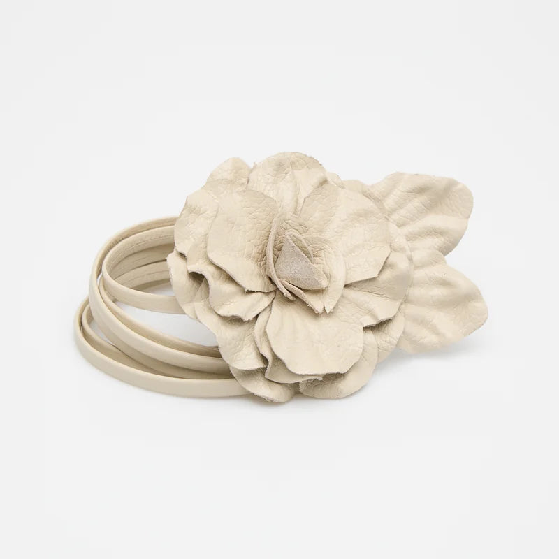 Removable Flower Off White Belt