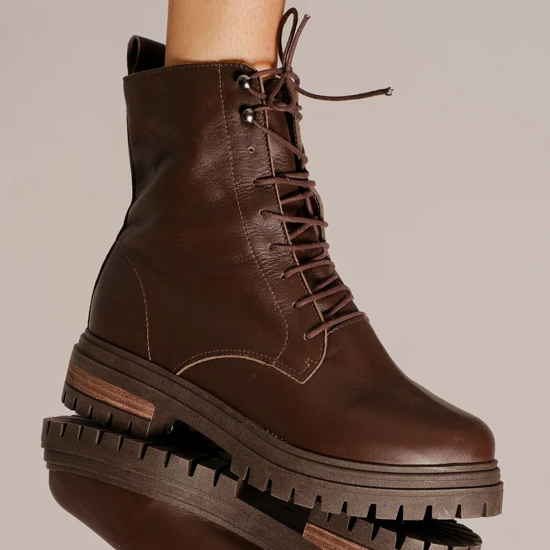 Catarina Combat Boot - Coffee