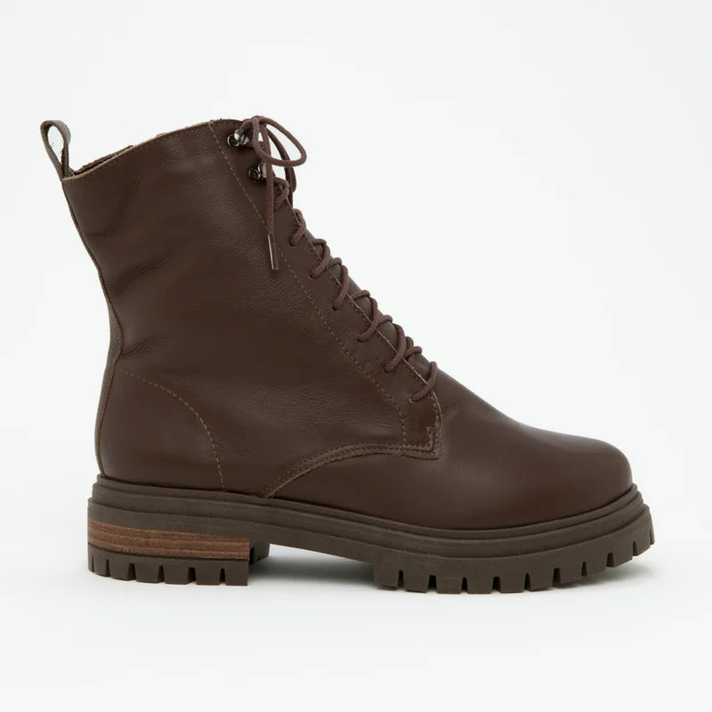 Catarina Combat Boot - Coffee
