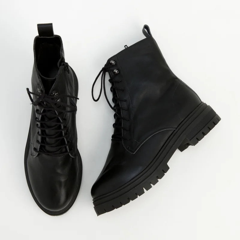 Catarina Combat Boot - Black