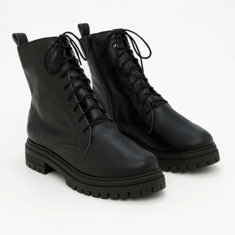 Catarina Combat Boot - Black