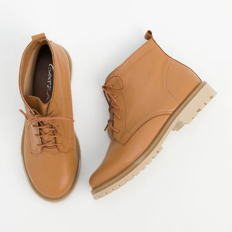 Dafne Combat Boot - Caramel