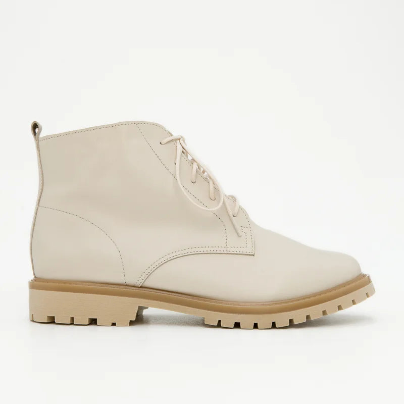 Dafne Combat Boot - Off-White